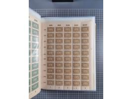 1922, meist postfrische Sammlung mit 100 Bogen ex Mi.-Nr. 246-57, teils sign. INFLA Berlin, in guter Erhaltung, teils übliche