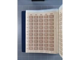 1922, meist postfrische Sammlung mit 100 Bogen ex Mi.-Nr. 246-57, teils sign. INFLA Berlin, in guter Erhaltung, teils übliche