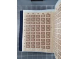 1922, meist postfrische Sammlung mit 100 Bogen ex Mi.-Nr. 246-57, teils sign. INFLA Berlin, in guter Erhaltung, teils übliche