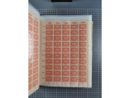 1922, meist postfrische Sammlung mit 100 Bogen ex Mi.-Nr. 246-57, teils sign. INFLA Berlin, in guter Erhaltung, teils übliche