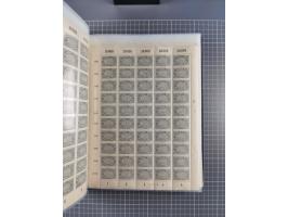 1922, meist postfrische Sammlung mit 100 Bogen ex Mi.-Nr. 246-57, teils sign. INFLA Berlin, in guter Erhaltung, teils übliche