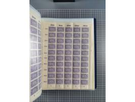 1922, meist postfrische Sammlung mit 100 Bogen ex Mi.-Nr. 246-57, teils sign. INFLA Berlin, in guter Erhaltung, teils übliche