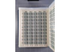 1922, meist postfrische Sammlung mit 100 Bogen ex Mi.-Nr. 246-57, teils sign. INFLA Berlin, in guter Erhaltung, teils übliche