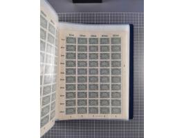 1922, meist postfrische Sammlung mit 100 Bogen ex Mi.-Nr. 246-57, teils sign. INFLA Berlin, in guter Erhaltung, teils übliche