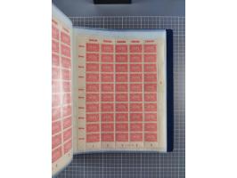 1922, meist postfrische Sammlung mit 100 Bogen ex Mi.-Nr. 246-57, teils sign. INFLA Berlin, in guter Erhaltung, teils übliche