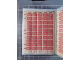 1922, meist postfrische Sammlung mit 100 Bogen ex Mi.-Nr. 246-57, teils sign. INFLA Berlin, in guter Erhaltung, teils übliche