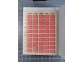 1922, meist postfrische Sammlung mit 100 Bogen ex Mi.-Nr. 246-57, teils sign. INFLA Berlin, in guter Erhaltung, teils übliche