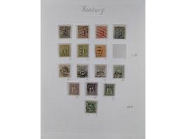 1859/67, ungebrauchte und gestempelte Sammlung mit einigen Farben. Dabei u.a. Mi.-Nr. 1 gestempelt (sign. Pfenninger und Lang