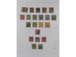 1859/67, ungebrauchte und gestempelte Sammlung mit einigen Farben. Dabei u.a. Mi.-Nr. 1 gestempelt (sign. Pfenninger und Lang