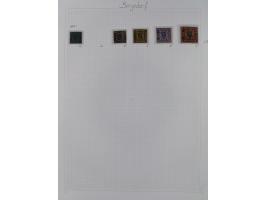 1859/67, ungebrauchte und gestempelte Sammlung mit einigen Farben. Dabei u.a. Mi.-Nr. 1 gestempelt (sign. Pfenninger und Lang