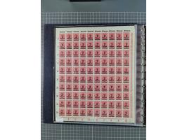 1919/23, meist postfrische Sammlung mit über 200 Bögen, bis auf wenige aufgetrennte Exemplare in kpl. Bogen, dabei auch etwas