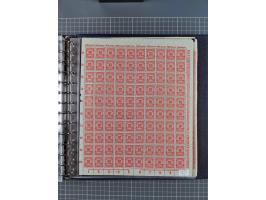 1919/23, meist postfrische Sammlung mit über 200 Bögen, bis auf wenige aufgetrennte Exemplare in kpl. Bogen, dabei auch etwas