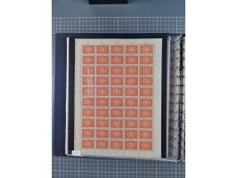 1919/23, meist postfrische Sammlung mit über 200 Bögen, bis auf wenige aufgetrennte Exemplare in kpl. Bogen, dabei auch etwas
