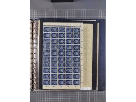 1919/23, meist postfrische Sammlung mit über 200 Bögen, bis auf wenige aufgetrennte Exemplare in kpl. Bogen, dabei auch etwas