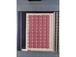 1919/23, meist postfrische Sammlung mit über 200 Bögen, bis auf wenige aufgetrennte Exemplare in kpl. Bogen, dabei auch etwas