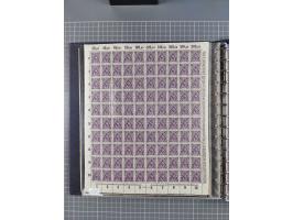 1919/23, meist postfrische Sammlung mit über 200 Bögen, bis auf wenige aufgetrennte Exemplare in kpl. Bogen, dabei auch etwas