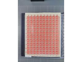 1919/23, meist postfrische Sammlung mit über 200 Bögen, bis auf wenige aufgetrennte Exemplare in kpl. Bogen, dabei auch etwas