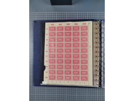 1919/23, meist postfrische Sammlung mit über 200 Bögen, bis auf wenige aufgetrennte Exemplare in kpl. Bogen, dabei auch etwas