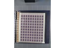 1919/23, meist postfrische Sammlung mit über 200 Bögen, bis auf wenige aufgetrennte Exemplare in kpl. Bogen, dabei auch etwas