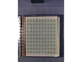 1919/23, meist postfrische Sammlung mit über 200 Bögen, bis auf wenige aufgetrennte Exemplare in kpl. Bogen, dabei auch etwas