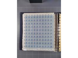 1919/23, meist postfrische Sammlung mit über 200 Bögen, bis auf wenige aufgetrennte Exemplare in kpl. Bogen, dabei auch etwas