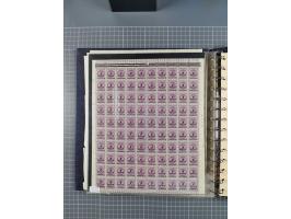 1919/23, meist postfrische Sammlung mit über 200 Bögen, bis auf wenige aufgetrennte Exemplare in kpl. Bogen, dabei auch etwas