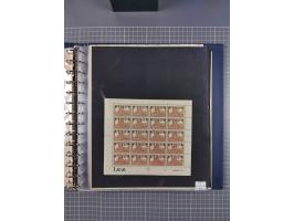 1919/23, meist postfrische Sammlung mit über 200 Bögen, bis auf wenige aufgetrennte Exemplare in kpl. Bogen, dabei auch etwas