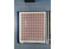 1919/23, meist postfrische Sammlung mit über 200 Bögen, bis auf wenige aufgetrennte Exemplare in kpl. Bogen, dabei auch etwas