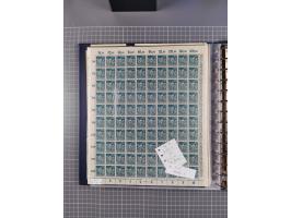 1919/23, meist postfrische Sammlung mit über 200 Bögen, bis auf wenige aufgetrennte Exemplare in kpl. Bogen, dabei auch etwas