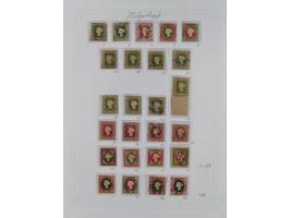 1867/79, meist ungebrauchte und gestempelte Sammlung mit u.a. Mi.-Nr. 1II gestempelt (FB Jens Müller), Unterrandstück Mi.-Nr.