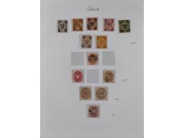 1859/65, meist gestempelte Sammlung mit u.a. Mi.-Nr. 1-5 gestempelt (u.a. signiert Grobe, Pfenninger und Drahn), Die Erhaltun