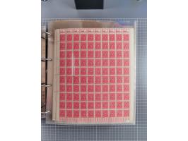 1921/22, postfrischer und ungebrauchter Bestand mit etwas über 200 Bogen und Bogenteilen, dabei Walzen- und Plattenbogen, HAN