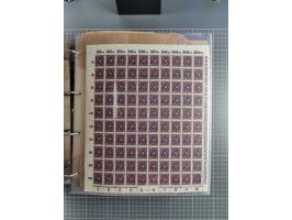 1921/22, postfrischer und ungebrauchter Bestand mit etwas über 200 Bogen und Bogenteilen, dabei Walzen- und Plattenbogen, HAN