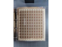 1921/22, postfrischer und ungebrauchter Bestand mit etwas über 200 Bogen und Bogenteilen, dabei Walzen- und Plattenbogen, HAN