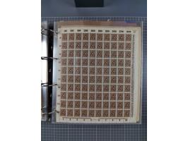 1921/22, postfrischer und ungebrauchter Bestand mit etwas über 200 Bogen und Bogenteilen, dabei Walzen- und Plattenbogen, HAN