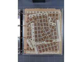 1921/22, postfrischer und ungebrauchter Bestand mit etwas über 200 Bogen und Bogenteilen, dabei Walzen- und Plattenbogen, HAN