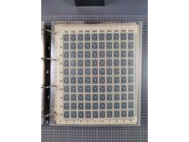 1921/22, postfrischer und ungebrauchter Bestand mit etwas über 200 Bogen und Bogenteilen, dabei Walzen- und Plattenbogen, HAN