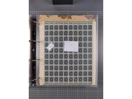 1921/22, postfrischer und ungebrauchter Bestand mit etwas über 200 Bogen und Bogenteilen, dabei Walzen- und Plattenbogen, HAN