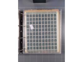 1921/22, postfrischer und ungebrauchter Bestand mit etwas über 200 Bogen und Bogenteilen, dabei Walzen- und Plattenbogen, HAN