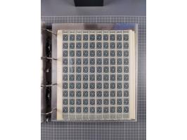 1921/22, postfrischer und ungebrauchter Bestand mit etwas über 200 Bogen und Bogenteilen, dabei Walzen- und Plattenbogen, HAN