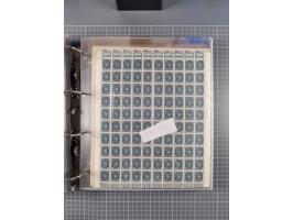 1921/22, postfrischer und ungebrauchter Bestand mit etwas über 200 Bogen und Bogenteilen, dabei Walzen- und Plattenbogen, HAN