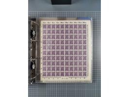 1921/22, postfrischer und ungebrauchter Bestand mit etwas über 200 Bogen und Bogenteilen, dabei Walzen- und Plattenbogen, HAN