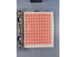 1921/22, postfrischer und ungebrauchter Bestand mit etwas über 200 Bogen und Bogenteilen, dabei Walzen- und Plattenbogen, HAN