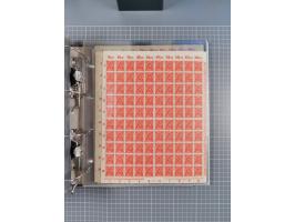 1921/22, postfrischer und ungebrauchter Bestand mit etwas über 200 Bogen und Bogenteilen, dabei Walzen- und Plattenbogen, HAN