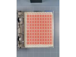 1921/22, postfrischer und ungebrauchter Bestand mit etwas über 200 Bogen und Bogenteilen, dabei Walzen- und Plattenbogen, HAN