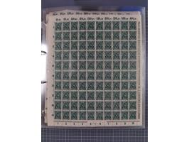 1921/22, postfrischer und ungebrauchter Bestand mit etwas über 200 Bogen und Bogenteilen, dabei Walzen- und Plattenbogen, HAN