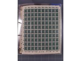 1921/22, postfrischer und ungebrauchter Bestand mit etwas über 200 Bogen und Bogenteilen, dabei Walzen- und Plattenbogen, HAN