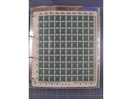 1921/22, postfrischer und ungebrauchter Bestand mit etwas über 200 Bogen und Bogenteilen, dabei Walzen- und Plattenbogen, HAN