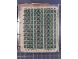 1921/22, postfrischer und ungebrauchter Bestand mit etwas über 200 Bogen und Bogenteilen, dabei Walzen- und Plattenbogen, HAN