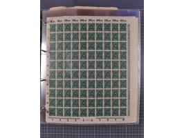 1921/22, postfrischer und ungebrauchter Bestand mit etwas über 200 Bogen und Bogenteilen, dabei Walzen- und Plattenbogen, HAN